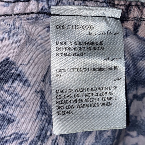 INC International concept size XXXL button down blouse with flowers all over it. - Picture 8 of 9